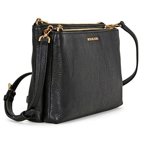 michael kors crossbodytassen adele double zip crossbody bruin|michael kors double zip crossbody adele .